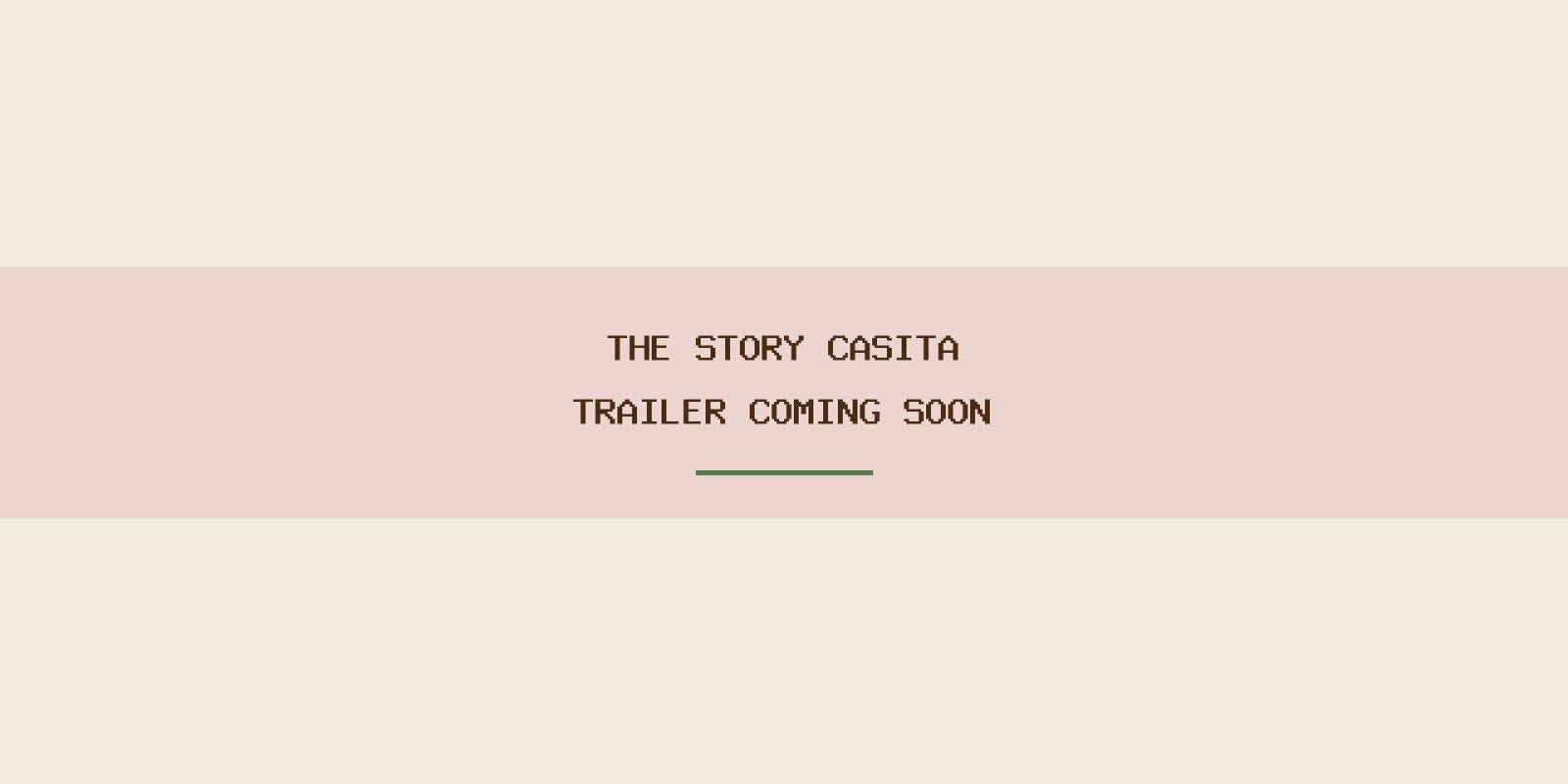 The Story Casita book truck with its doors open beside its warm, book-lined interior, overlaid with a banner reading "Trailer coming soon"